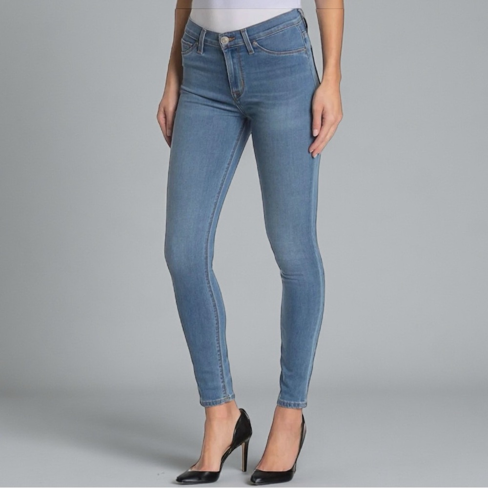 Hudson Natalie Midrise Skinny Ankle Jeans Light Wash Size 27